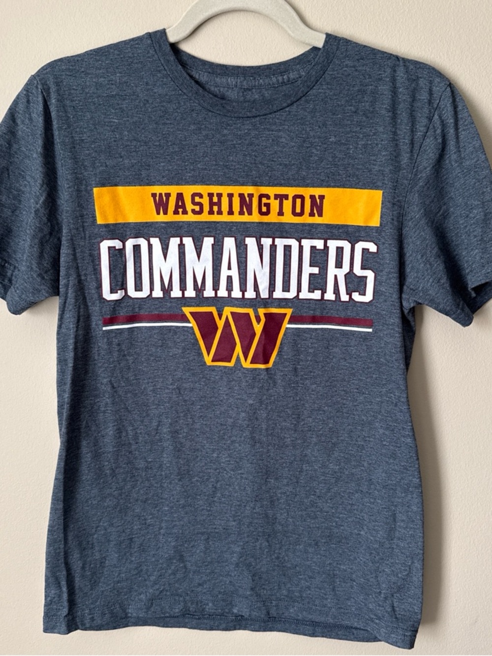Team Apparel Washington Commanders Heather Gray T-Shirt